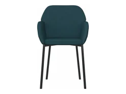 Sillas de comedor 2 unidades terciopelo azul