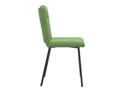 Sillas de comedor 4 unidades terciopelo verde claro