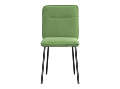 Sillas de comedor 4 unidades terciopelo verde claro