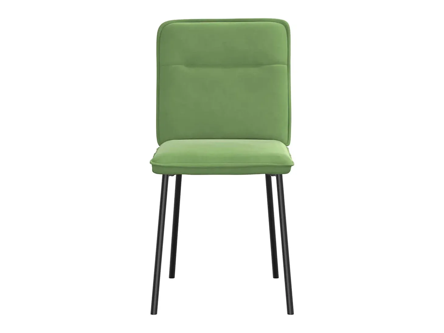 Sillas de comedor 4 unidades terciopelo verde claro