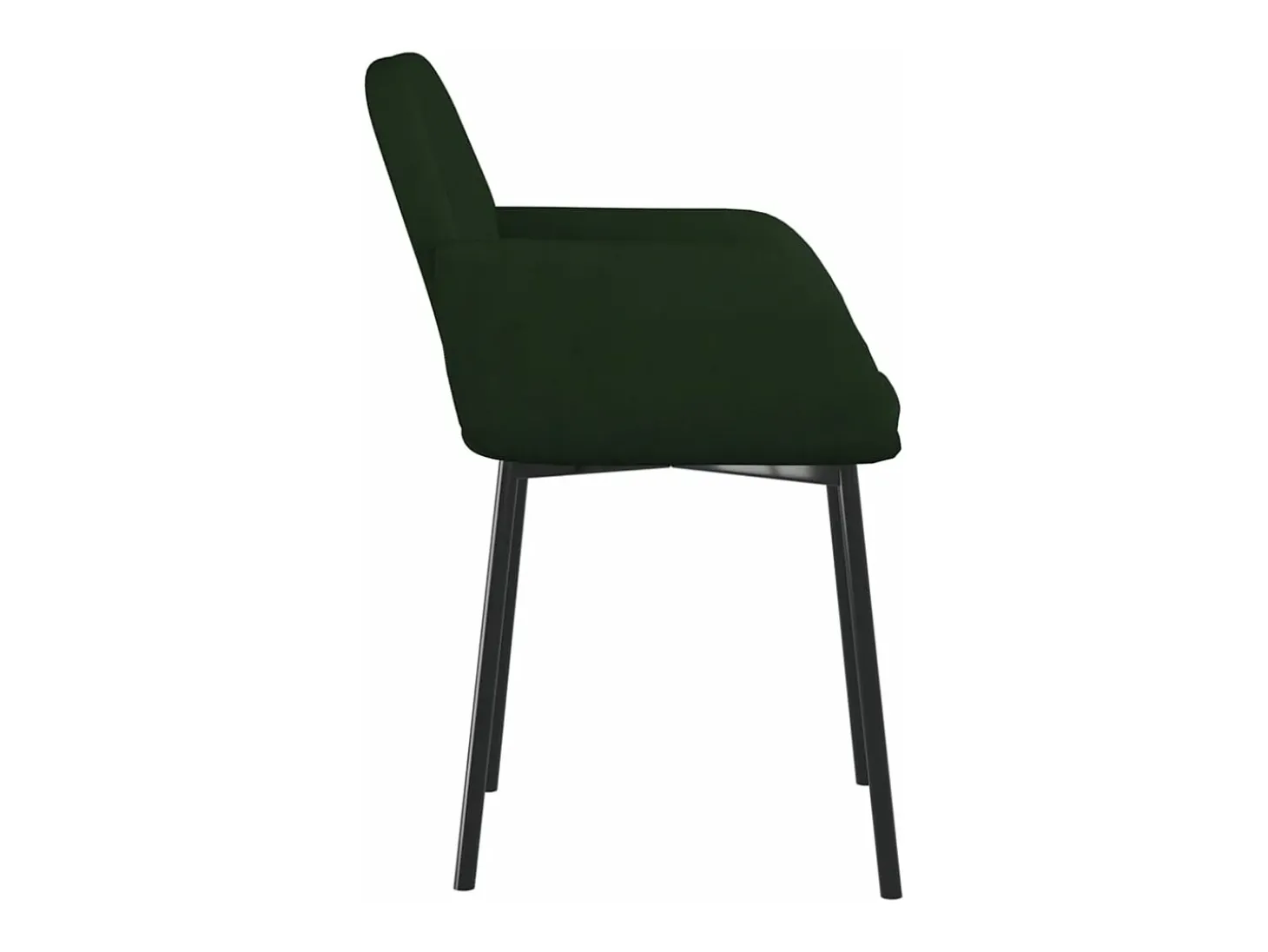 Sillas de comedor 2 unidades terciopelo verde oscuro