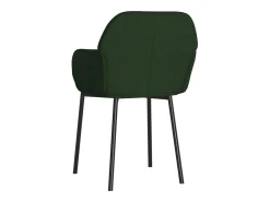 Sillas de comedor 2 unidades terciopelo verde oscuro