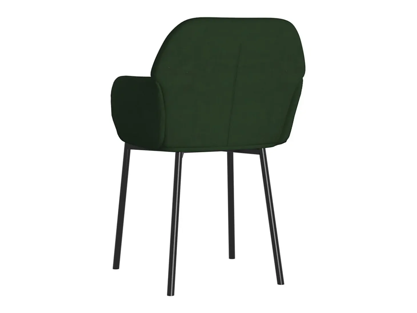 Sillas de comedor 2 unidades terciopelo verde oscuro