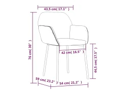Sillas de comedor 2 unidades terciopelo verde oscuro