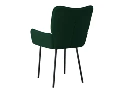 Sillas de comedor 2 unidades terciopelo verde oscuro