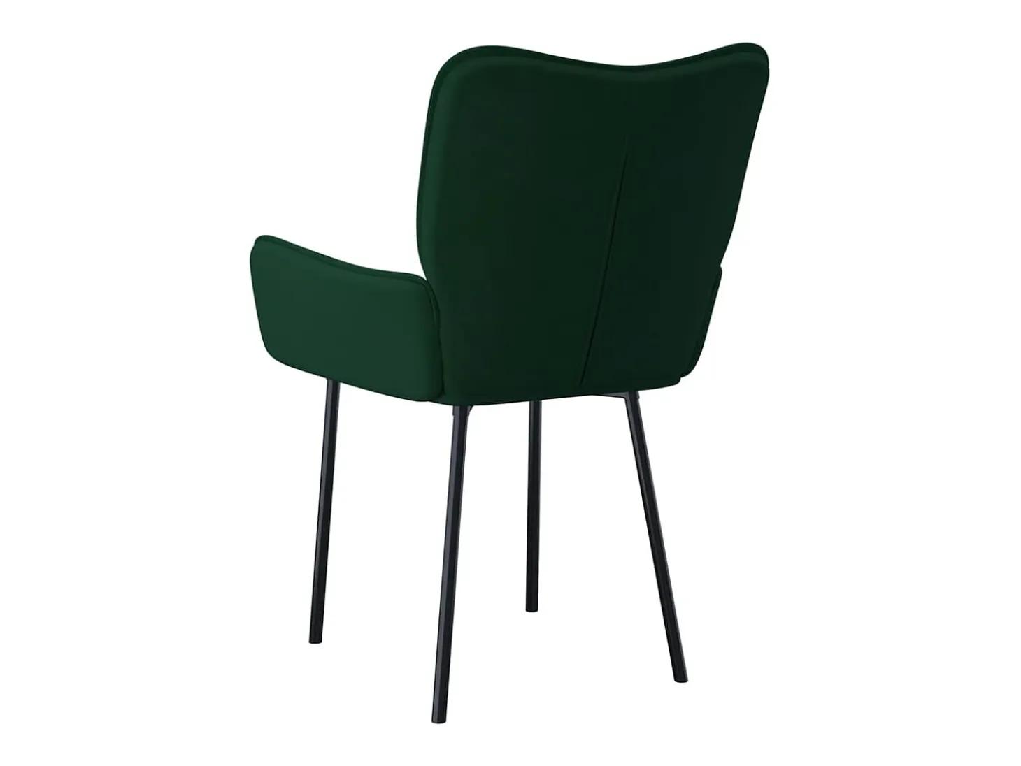 Sillas de comedor 2 unidades terciopelo verde oscuro