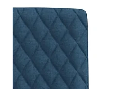 Sillas de comedor 6 unidades tela azul