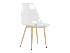 Sillas de comedor 6 unidades transparente PET