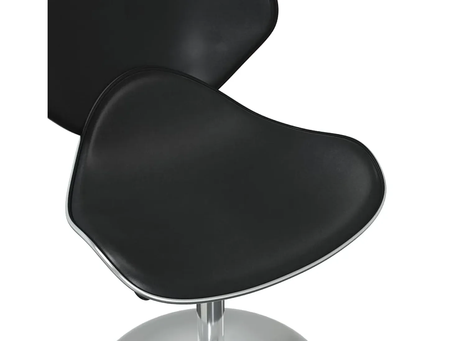 Sillas de comedor 4 unidades cuero sintético negro