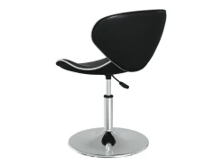 Sillas de comedor 4 unidades cuero sintético negro