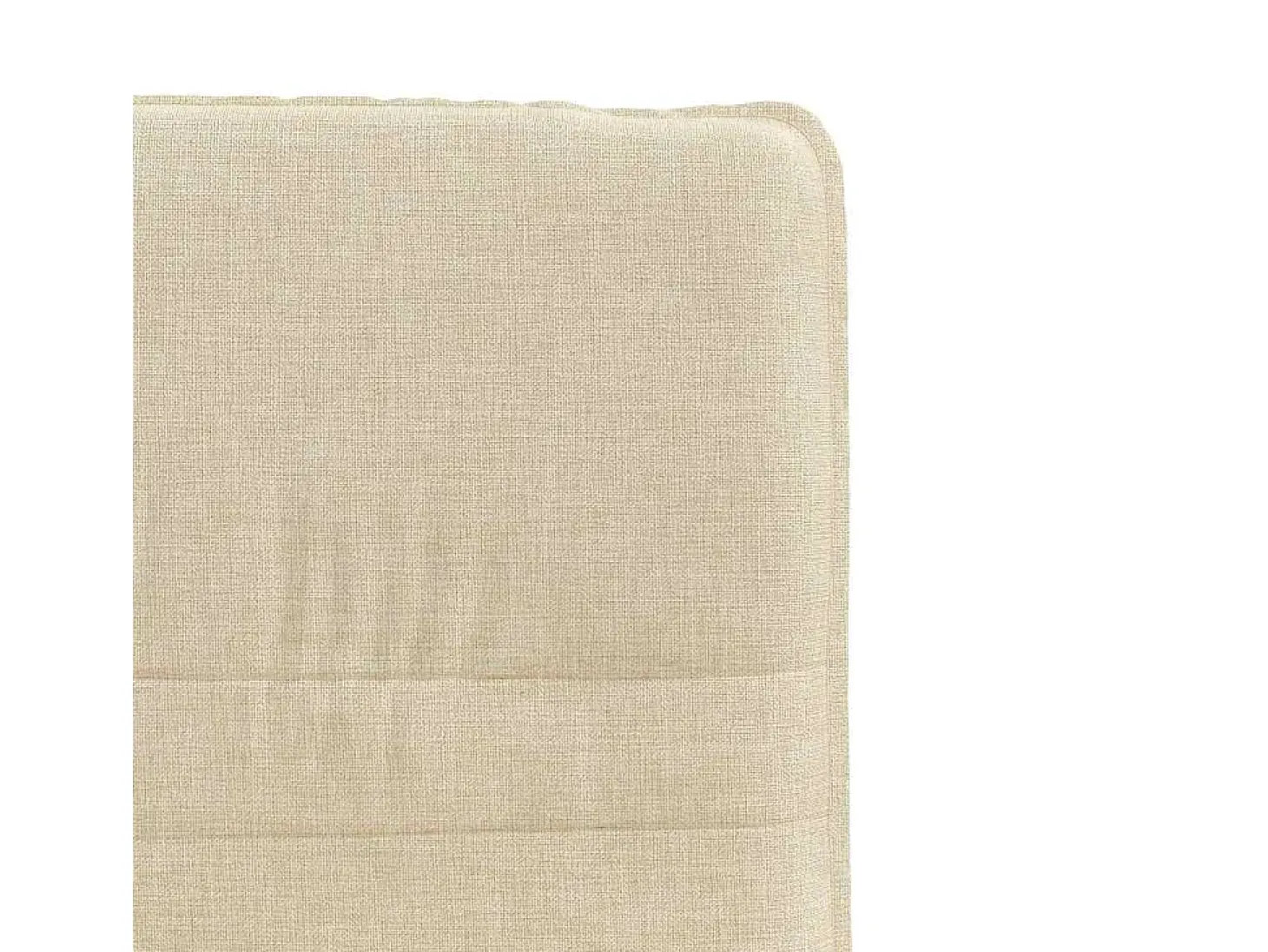 Sillas de comedor 2 unidades tela color crema