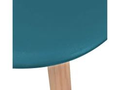 Sillas de comedor 6 unidades plástico turquesa