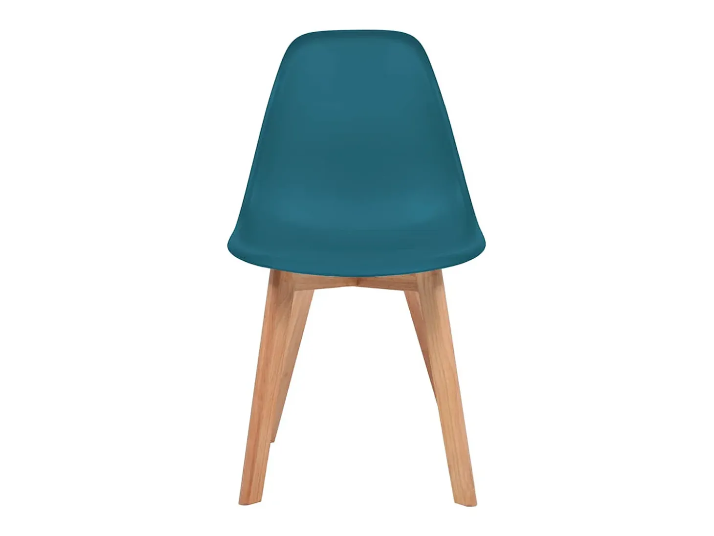Sillas de comedor 6 unidades plástico turquesa