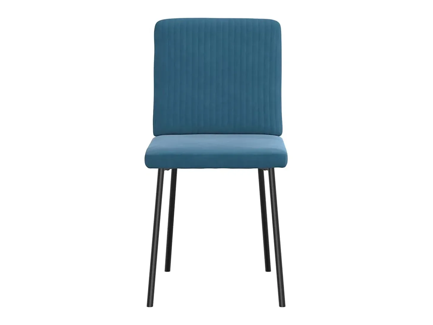 Sillas de comedor 2 unidades terciopelo azul