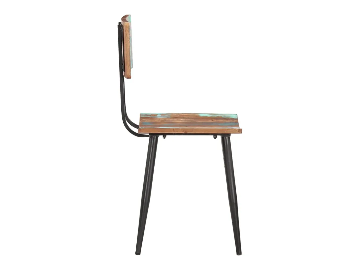Sillas de comedor 6 unidades madera maciza reciclada