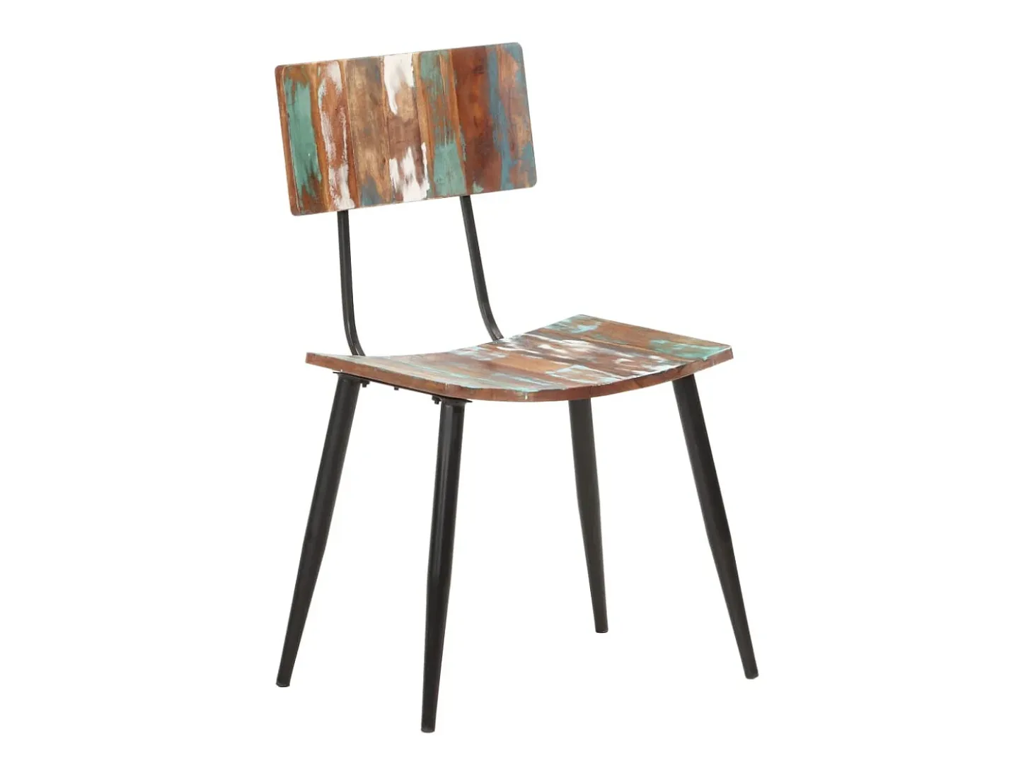 Sillas de comedor 6 unidades madera maciza reciclada