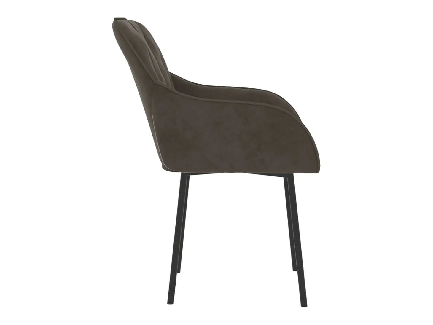 Sillas de comedor 2 unidades terciopelo gris oscuro