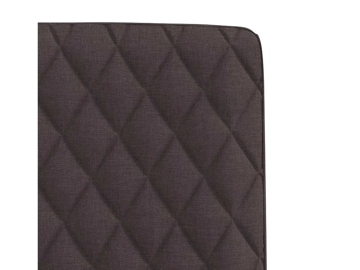 Sillas de comedor 2 unidades tela marrón oscuro