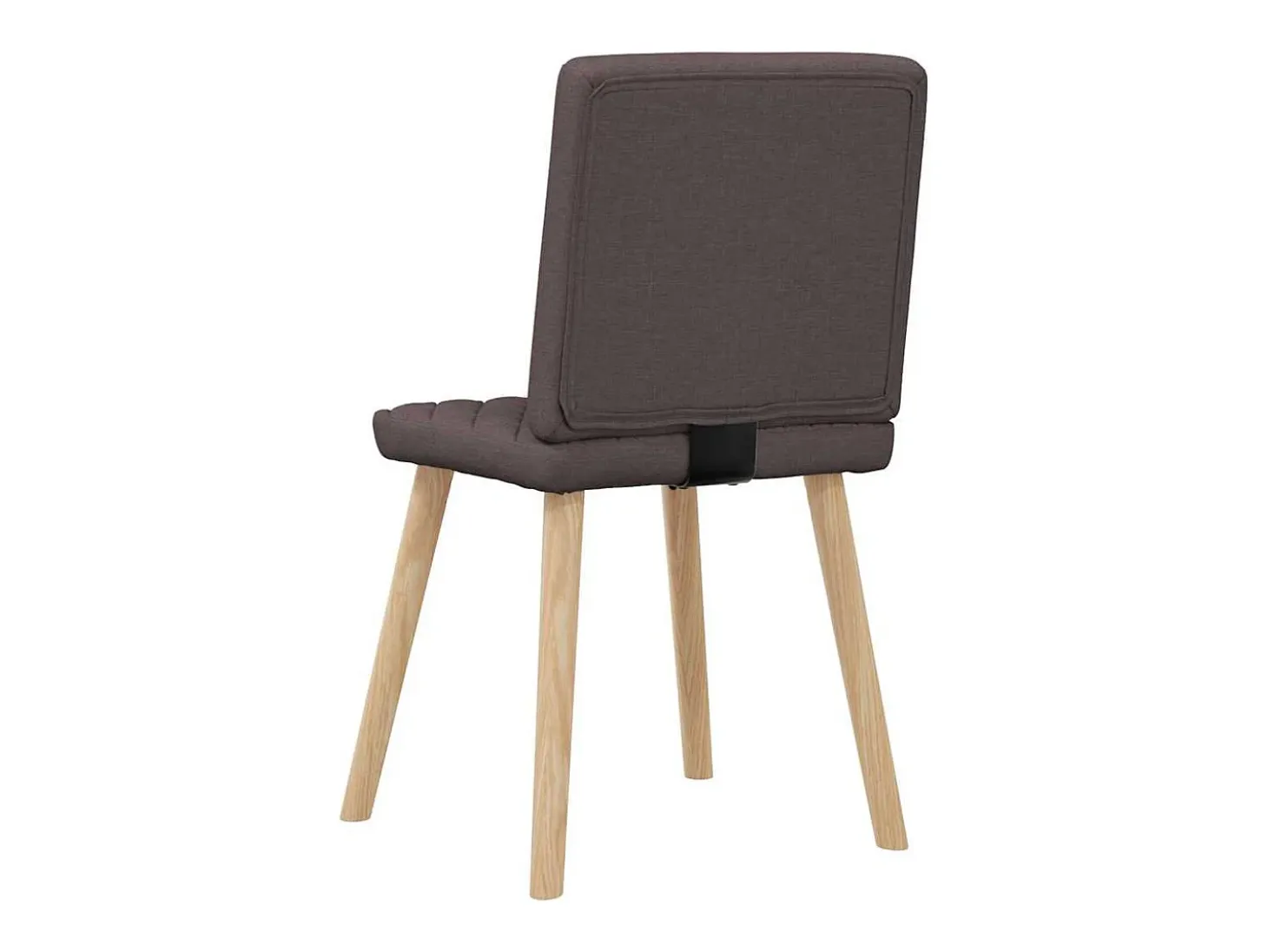 Sillas de comedor 2 unidades tela marrón oscuro