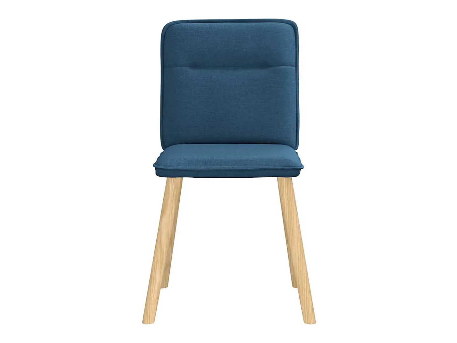 Sillas de comedor 4 unidades tela azul