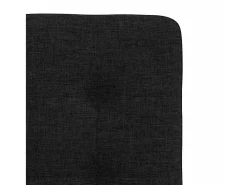 Sillas de comedor 2 unidades tela negro