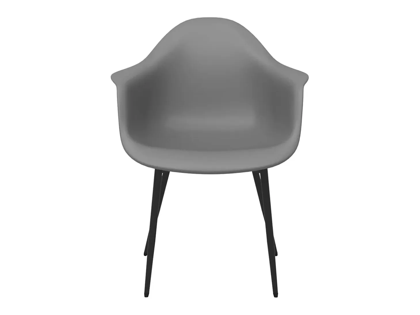 Sillas de comedor 6 unidades gris PP
