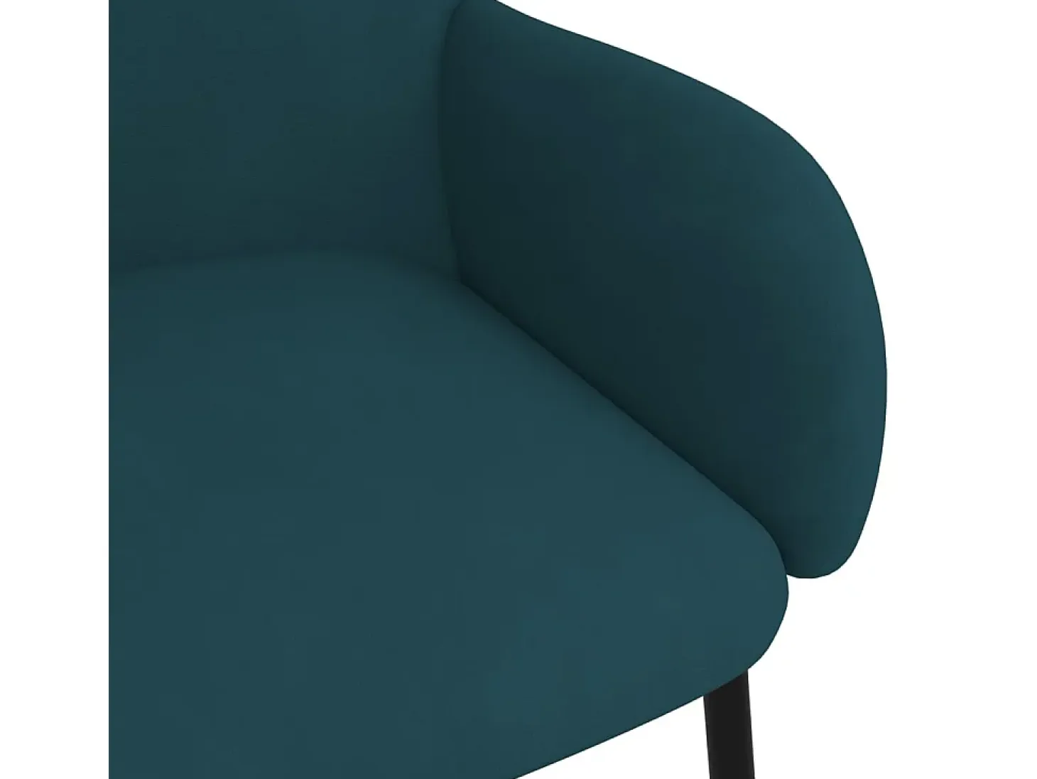 Sillas de comedor 2 unidades terciopelo azul