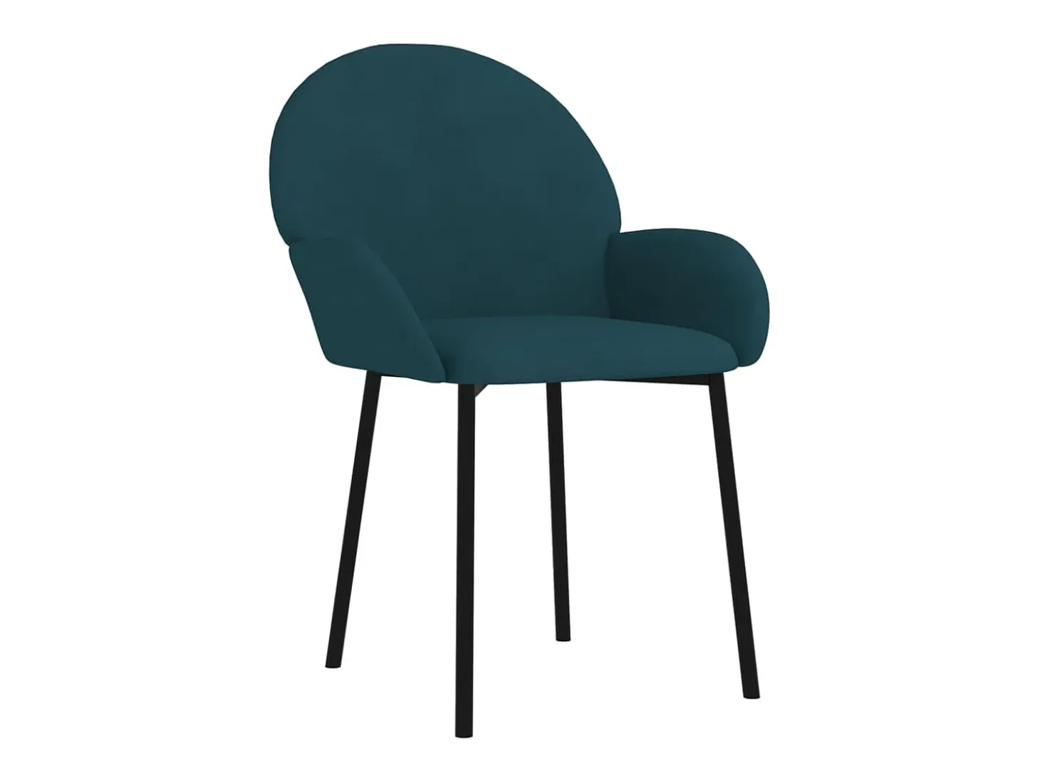 Sillas de comedor 2 unidades terciopelo azul
