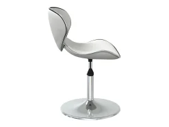 Sillas de comedor 2 unidades cuero sintético blanco