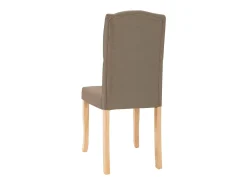 Sillas de comedor 4 unidades tela gris taupé