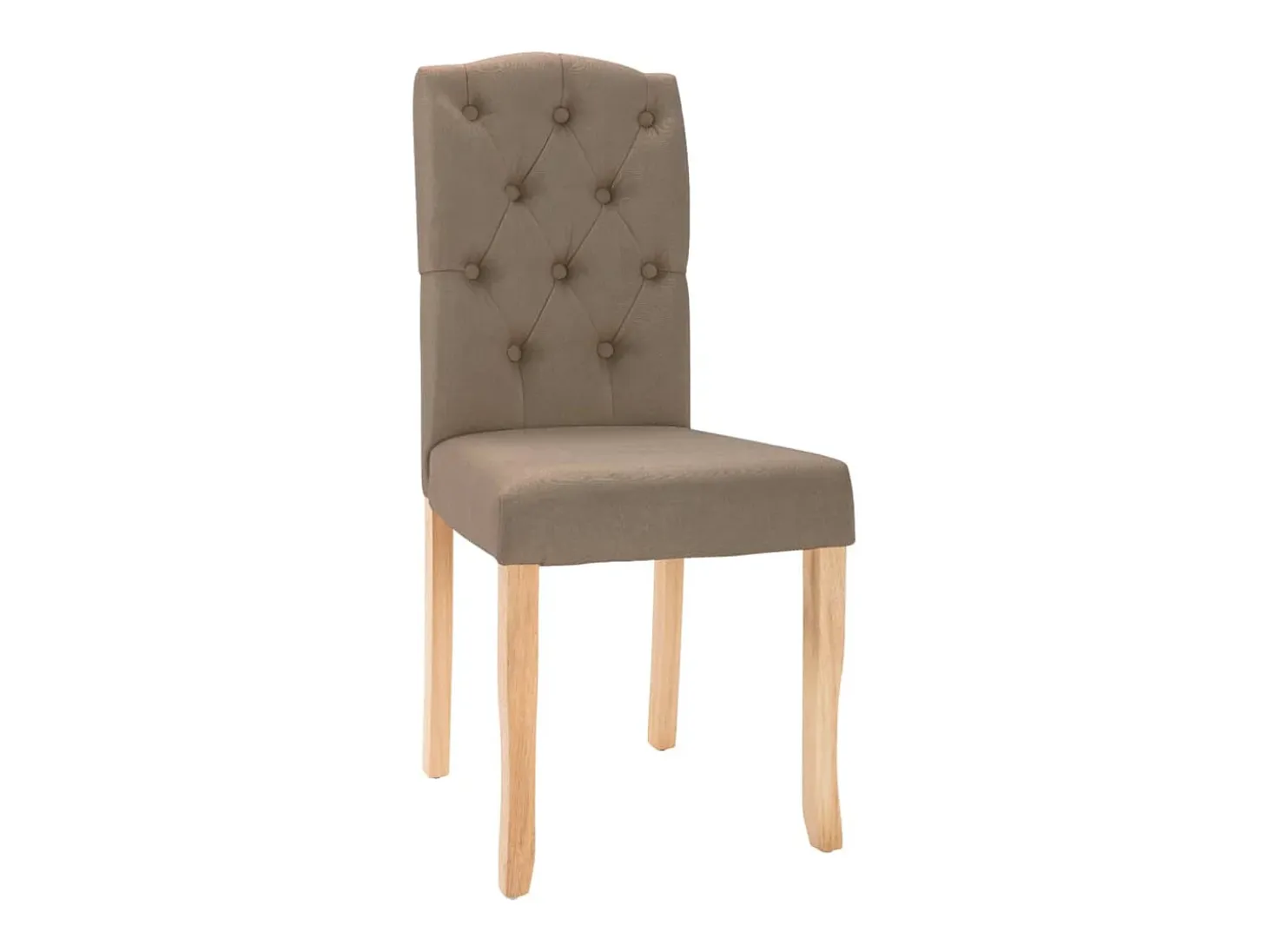 Sillas de comedor 4 unidades tela gris taupé