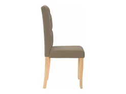 Sillas de comedor 4 unidades tela gris taupé