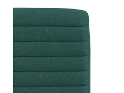 Sillas de comedor 2 unidades tela verde oscuro