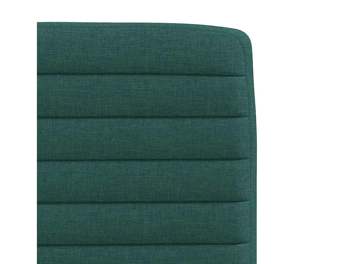 Sillas de comedor 2 unidades tela verde oscuro
