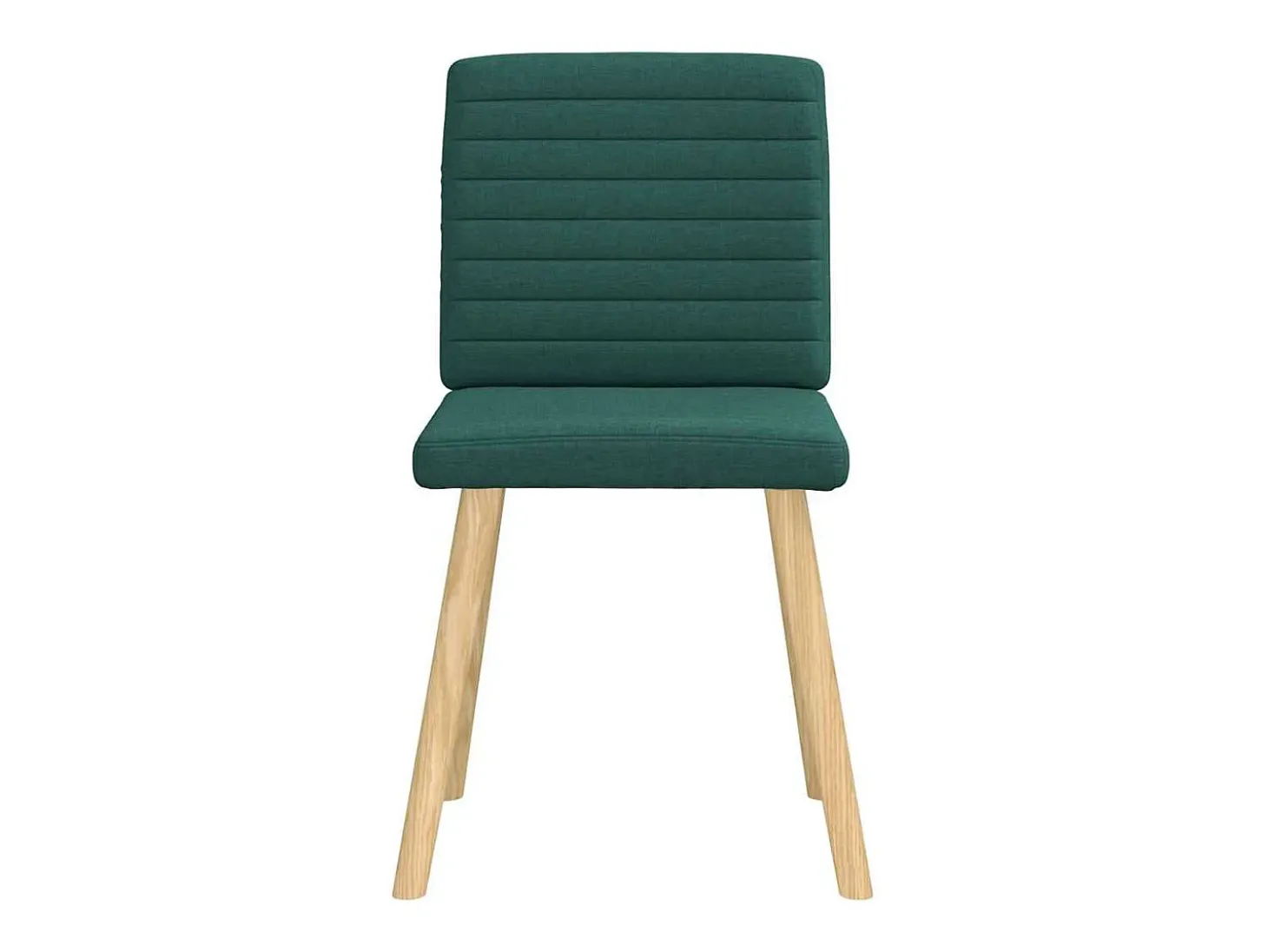 Sillas de comedor 2 unidades tela verde oscuro