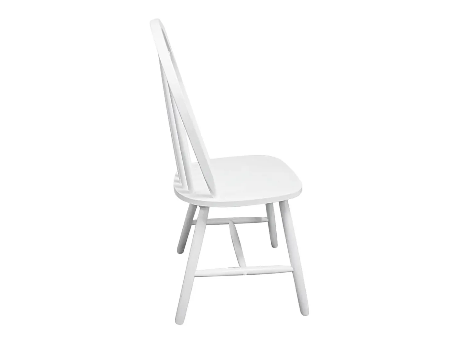 Sillas de comedor 2 unidades madera maciza de caucho blanca