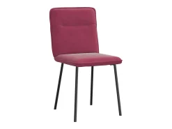 Sillas de comedor 4 unidades terciopelo rojo tinto