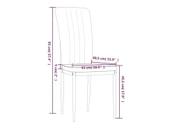 Sillas de comedor 4 unidades terciopelo rosa