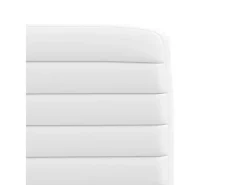 Sillas de comedor 2 unidades cuero sintético blanco