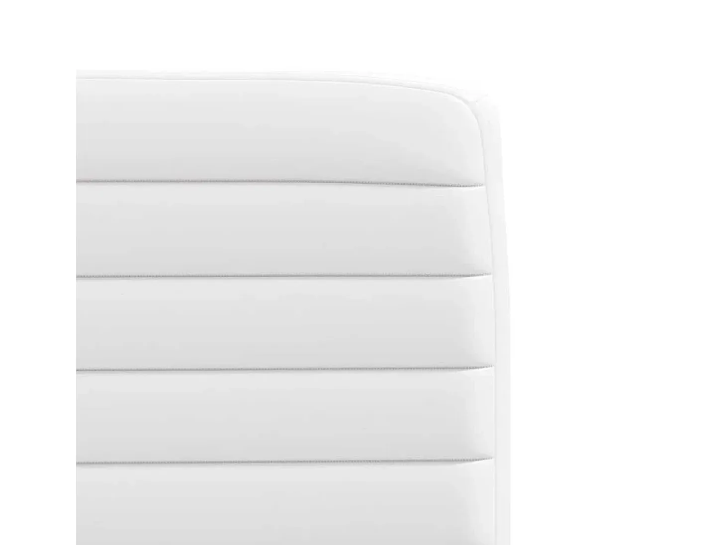 Sillas de comedor 2 unidades cuero sintético blanco