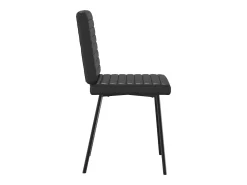 Sillas de comedor 6 unidades cuero sintético negro