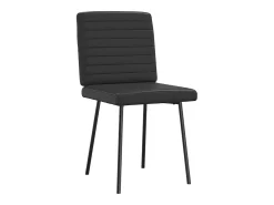Sillas de comedor 6 unidades cuero sintético negro