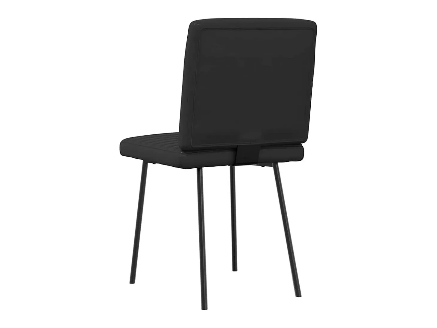 Sillas de comedor 6 unidades cuero sintético negro