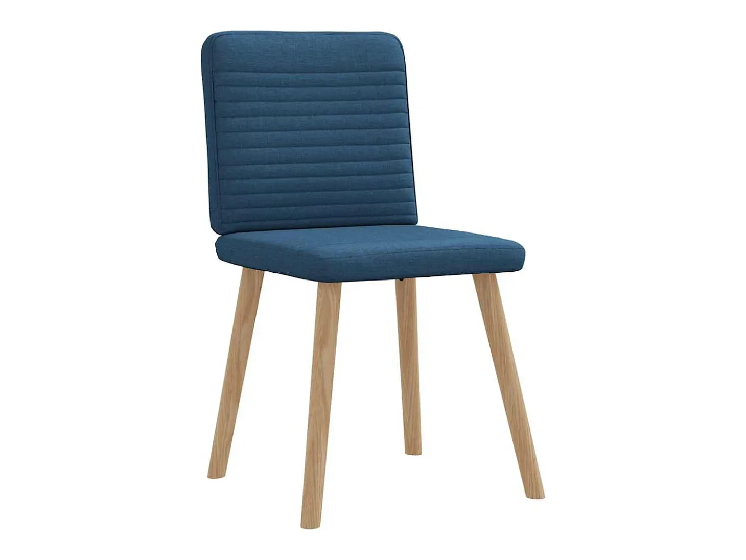 Sillas de comedor 6 unidades tela azul
