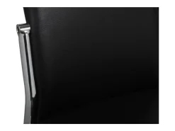 Sillas de comedor 6 unidades cuero sintético negro