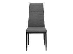 Sillas de comedor 4 unidades tela gris claro
