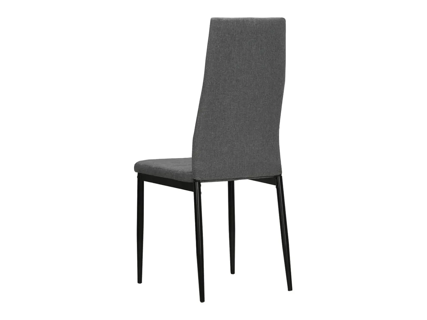 Sillas de comedor 4 unidades tela gris claro