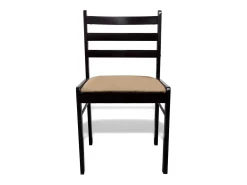 Sillas de comedor 6 unidades madera maciza y terciopelo marrón