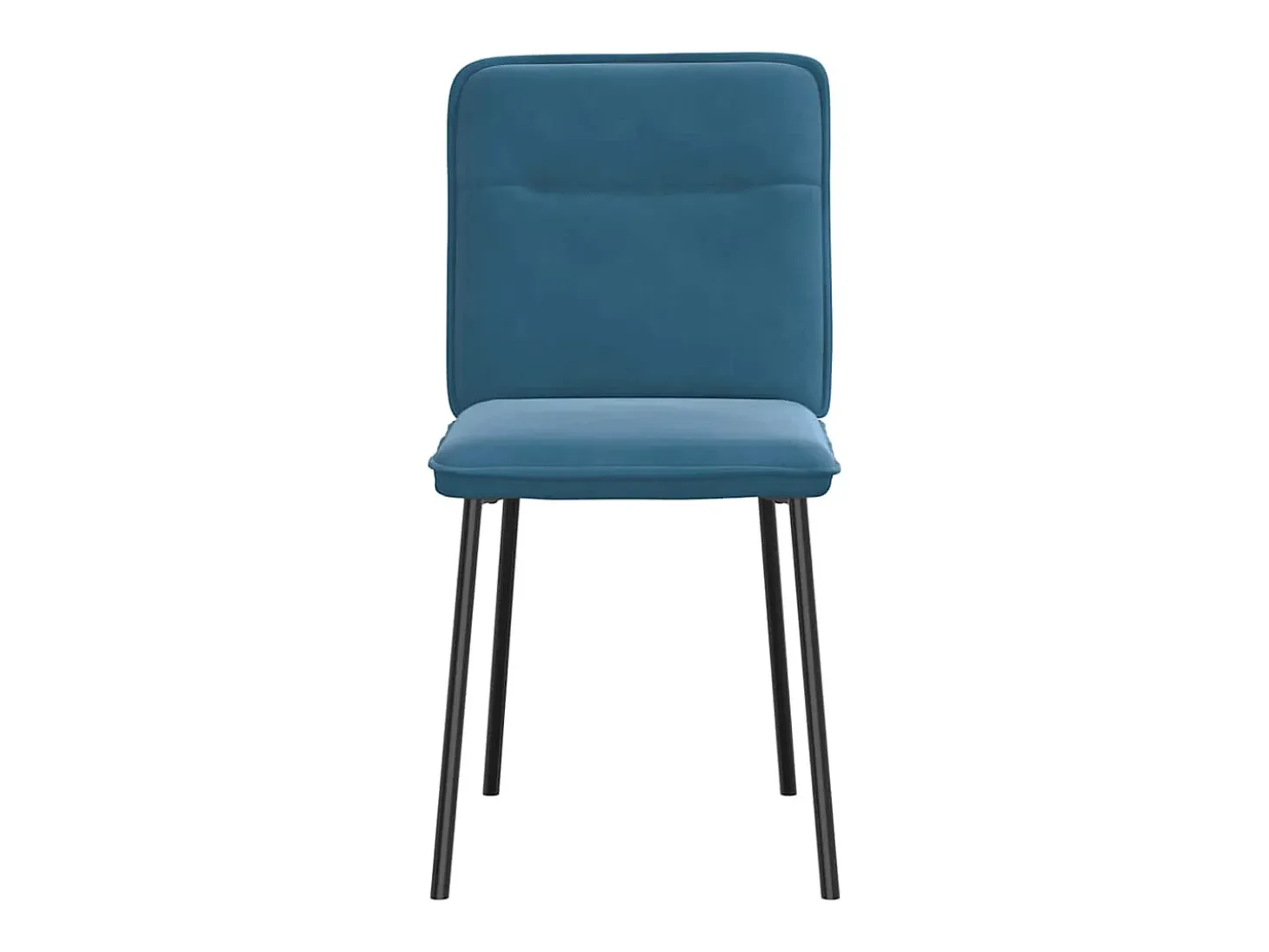 Sillas de comedor 2 unidades terciopelo azul