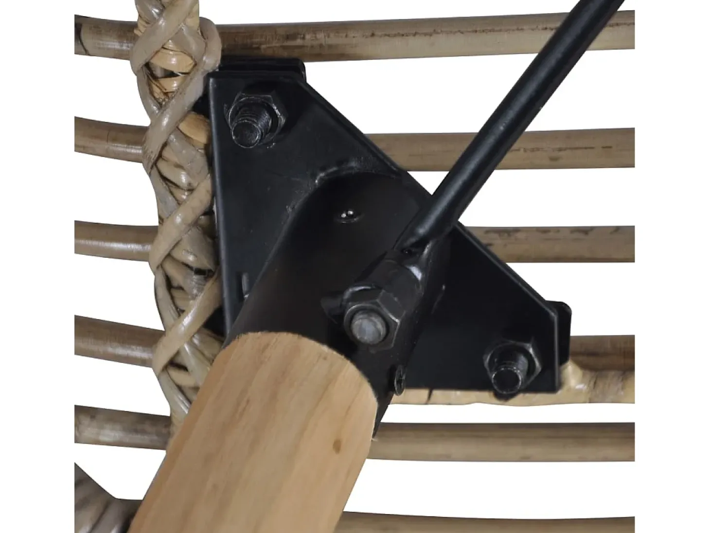 Sillas de comedor 6 unidades ratán natural marrón